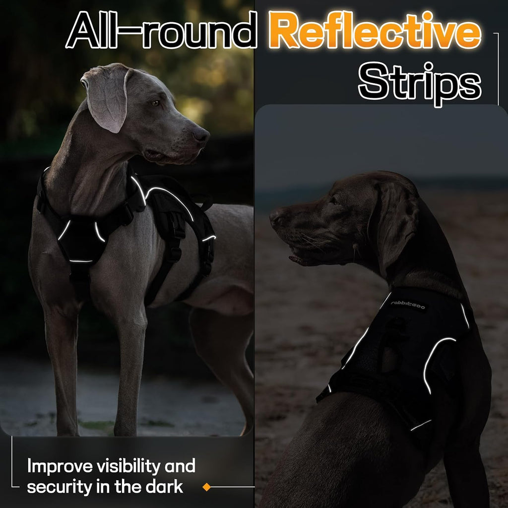 Quick release buckles on rabbitgoo black pet vest