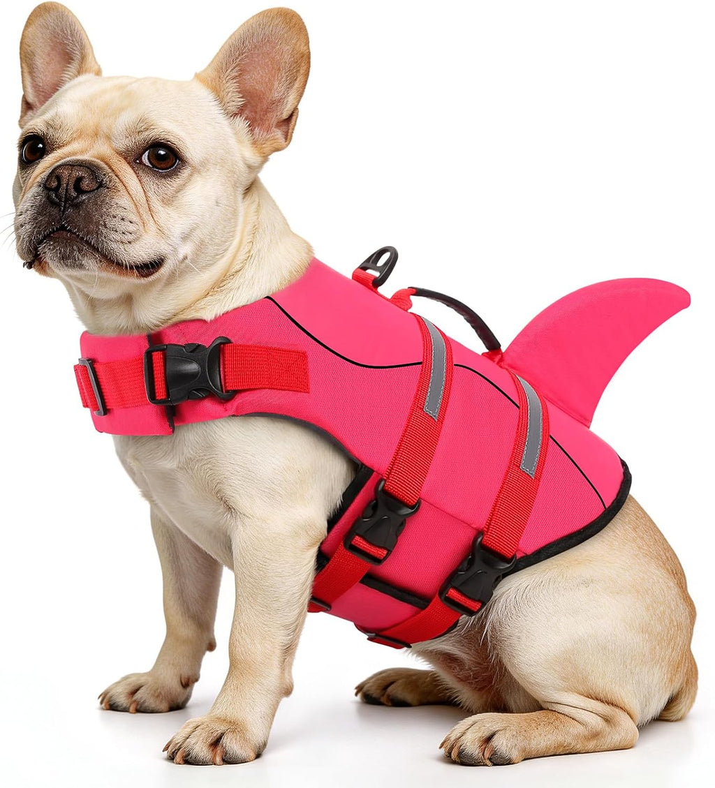 Queenmore Dog Life Jacket Ripstop Dog Shark Safety Vest Adjustable Preserver with High Buoyancy and Durable Rescue Handle for Small,Medium,Large Dogs, Blue Camouflage Large - Image 15