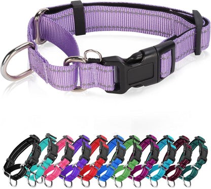 Reflective Martingale Dog Collars. Dog Collar with Quick Release Buckle. Adjustable Soft Padded Breathable Nylon Pet Collar Suitable for Puppies for Small Medium Large Dogs. - Image 14