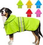 Fashion Hooded Dog Raincoat - Reflective Doggy Rain Jacket Lightweight Waterproof Dog Raincoats for Medium Dogs (Medium, Blue) - Image 13