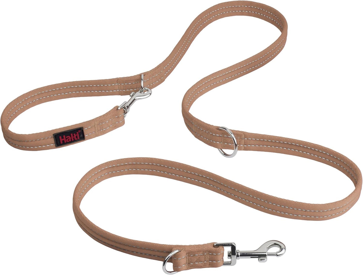Halti multi use pet lead showing attachment options for training harnesses.