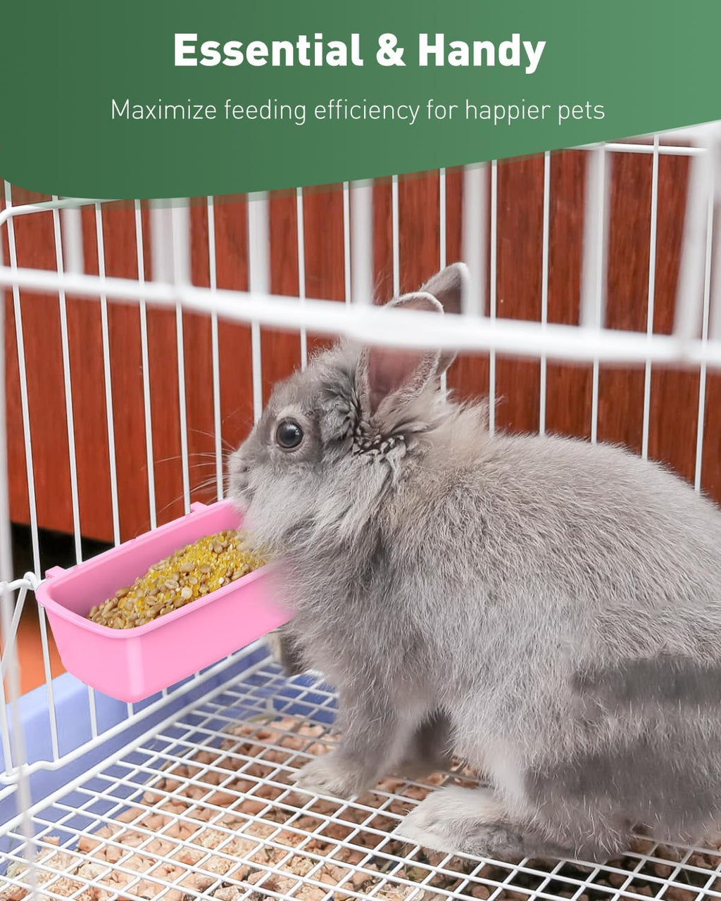 Durable plastic bird cage feeder for parrots and hamsters