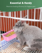 Durable plastic bird cage feeder for parrots and hamsters