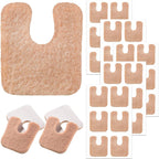 MoyRetty U Shaped Felt Callus Pads 30 pieces front view for foot pain relief.