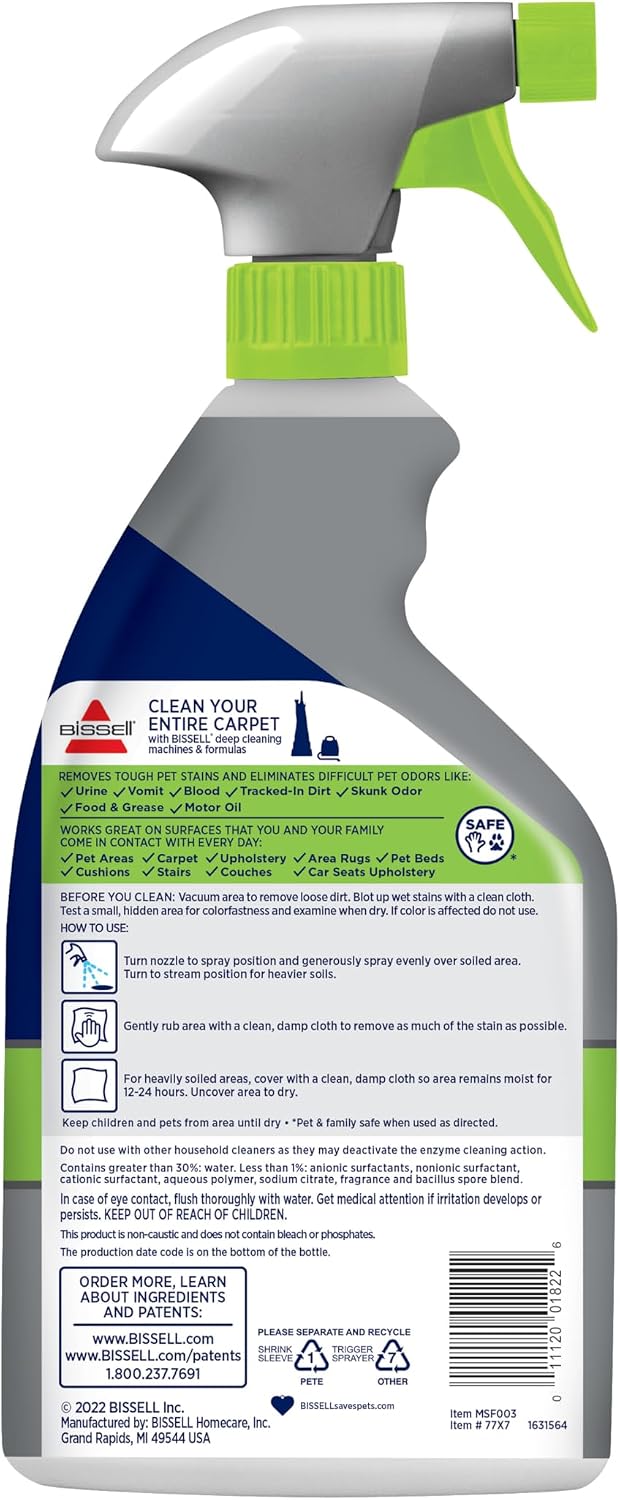 Bissell 2 pack stain remover packaging