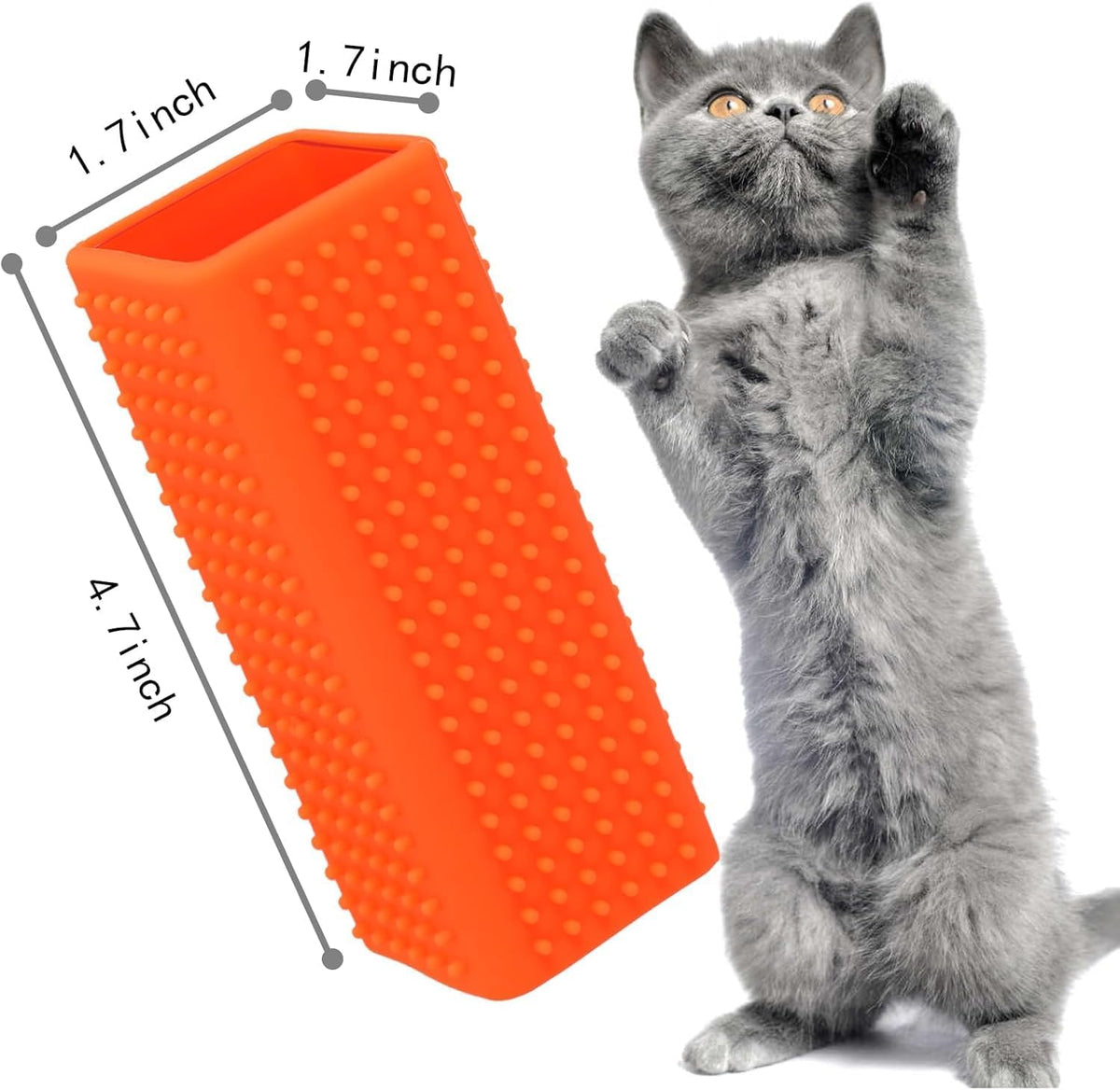 Close up of xbaiyanr silicone pet hair remover texture