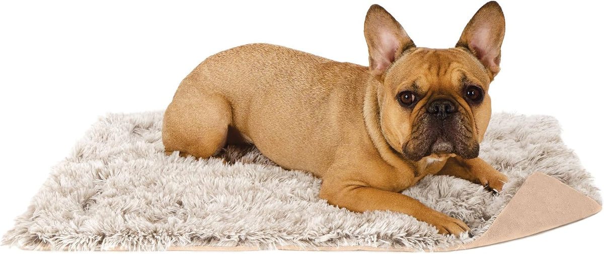 Furhaven premium imported dog cover draped over bedroom furniture