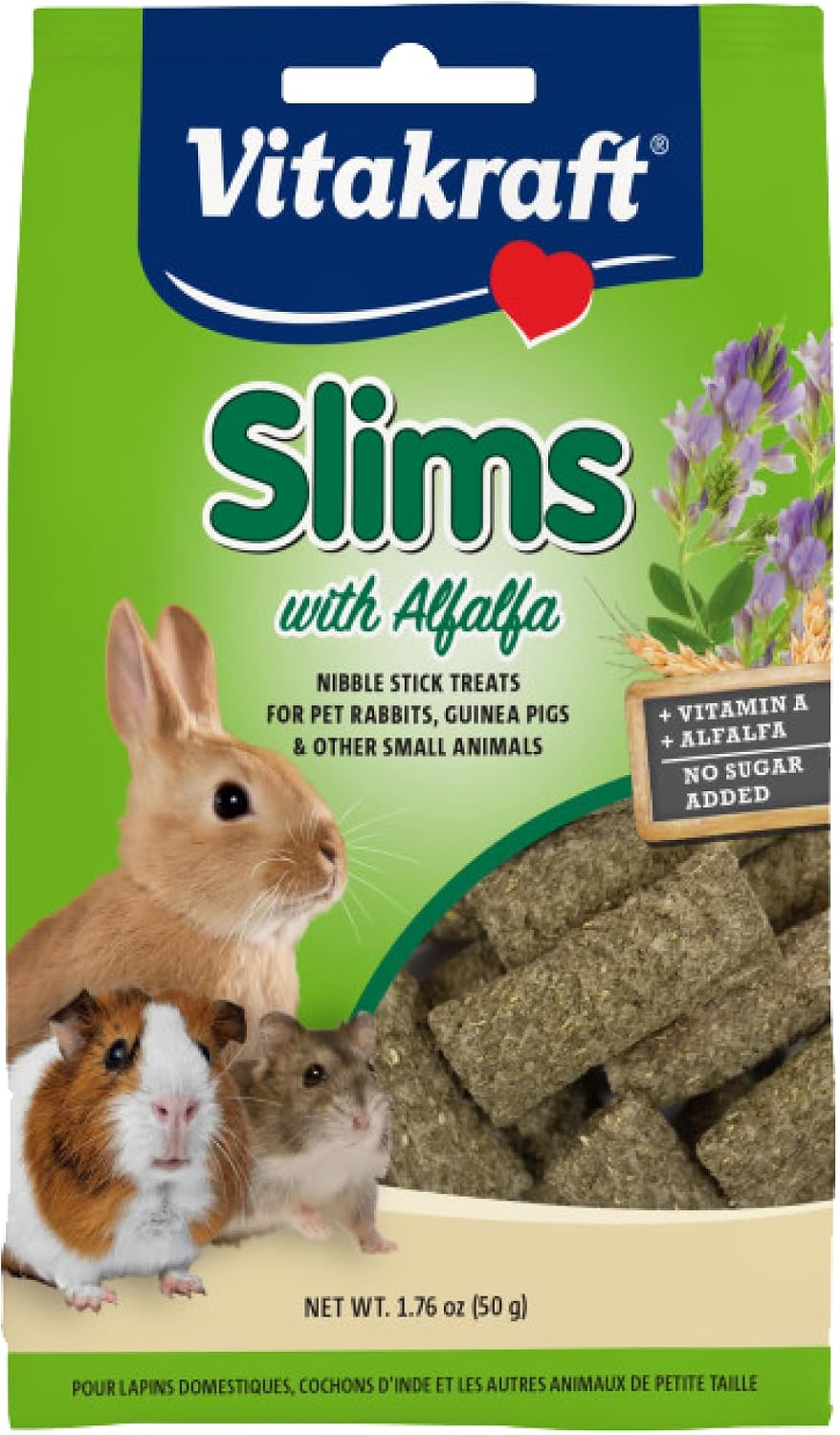 Vitakraft Slims Carrot Small Animal Treats - Light, Healthy Food Bites - Crispy Carrot Treats for Rabbits, Guinea Pigs, Hamsters & Chinchillas (10oz) - Image 9