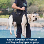 Eledume dog carrier harness showing back support handles