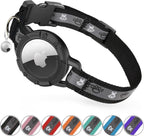 Breakaway AirTag Cat Collar, Reflective Cat Tracker Collar with Air Tag Holder and Bell, Safety Elastic Band Cat GPS Collars for Girl Boy Cats, Kittens and Puppies (Green, 8-13'') - Image 15