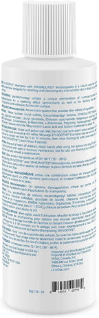 Side view of Virbac Epi-Soothe shampoo for dogs cats and horses