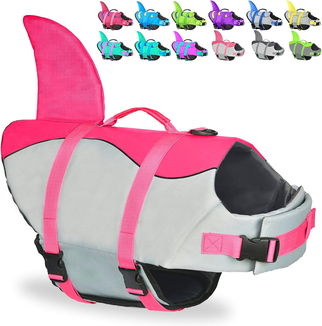 Fragralley Dog Life Jacket Shark, Dog Life Vest Adjustable Ripstop, Dog Swimming Safety Vest with Superior Buoyancy & Rescue Handle for Small Medium Large Dogs, Swim, Pool, Beach, Boating - Image 11