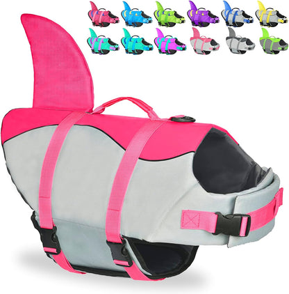 Fragralley Dog Life Jacket Shark, Dog Life Vest Adjustable Ripstop, Dog Swimming Safety Vest with Superior Buoyancy & Rescue Handle for Small Medium Large Dogs, Swim, Pool, Beach, Boating - Image 11
