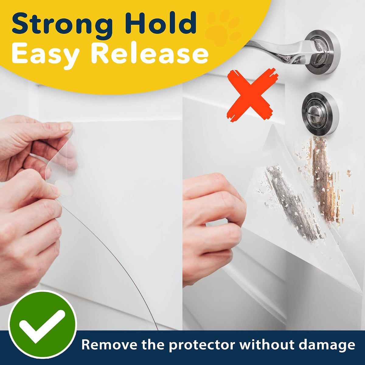Close up of Protecto heavy duty dog scratching shield