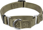 Premium colorfast green nylon webbing closeup on a durable pet collar