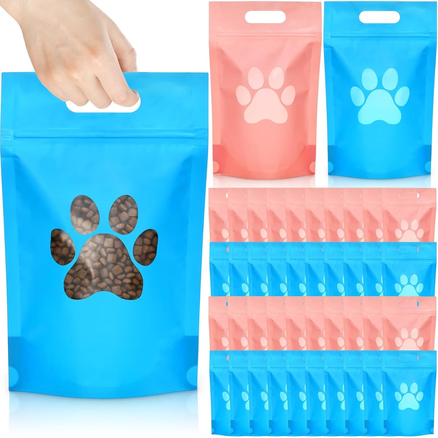 Set of Gersoniel pet treat storage bags for organizing