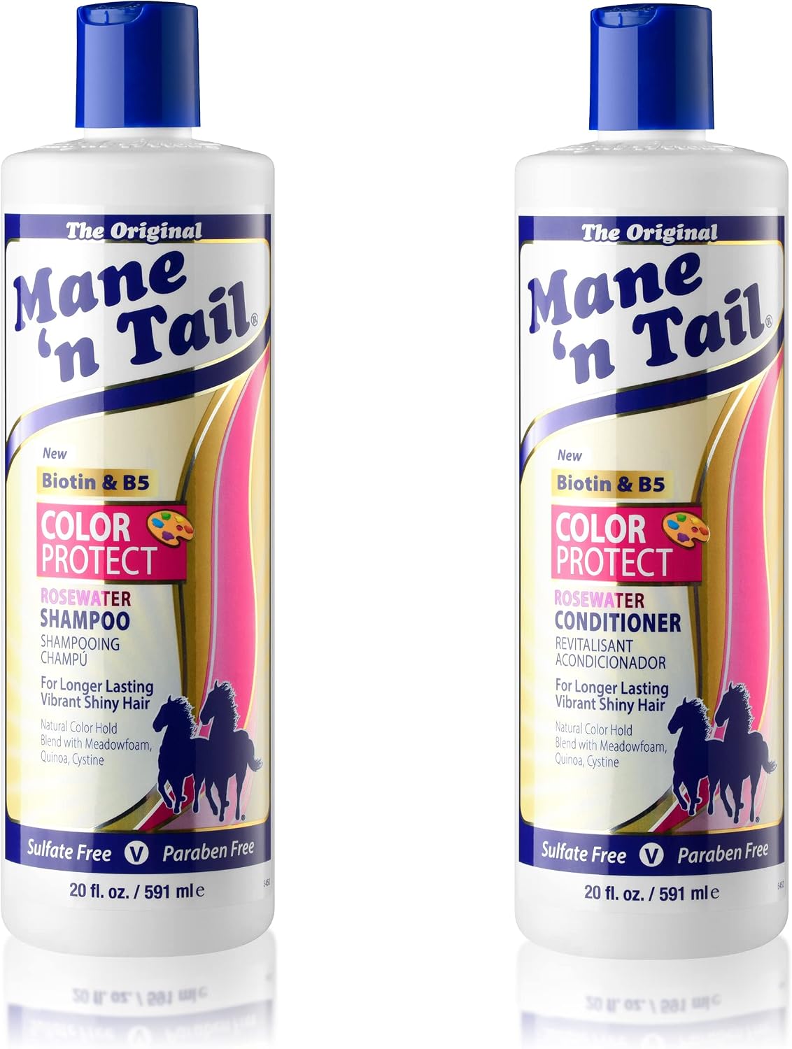 Mane 'n Tail Color Protect Shampoo and Conditioner front view bottles