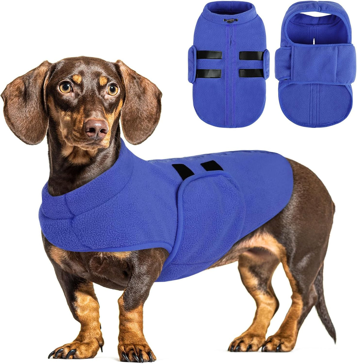 Queenmore imported pet winter vest durable underbelly elastic band view