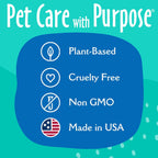 Natural plant based ingredients layout for earthbath pet wash