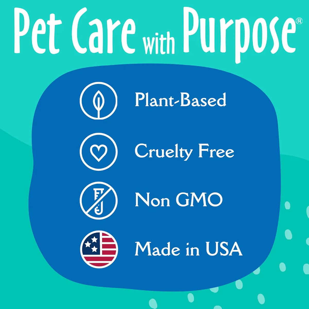 Natural plant based ingredients layout for earthbath pet wash