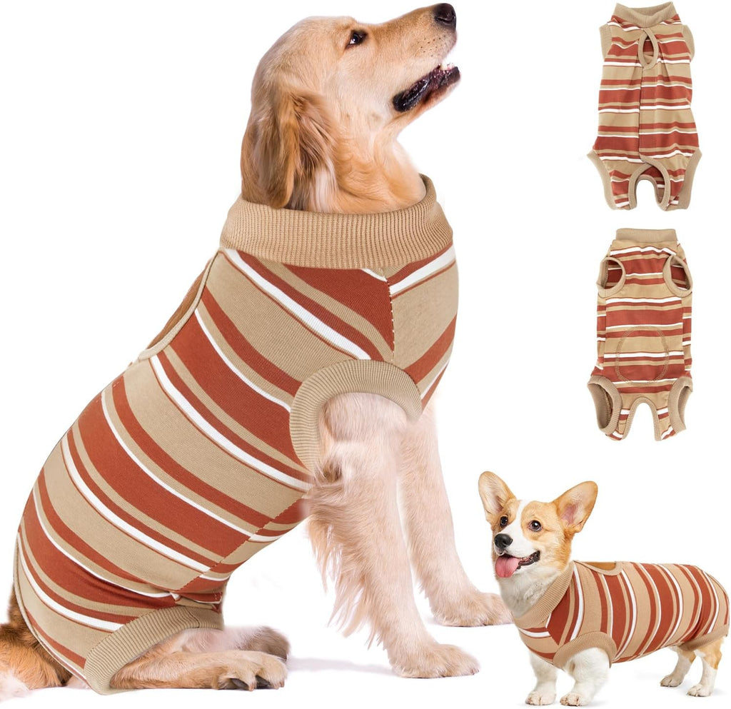 SlowTon Dog Recovery Suit - Surgery Recovery Suit for Female Male Dogs, Dog Onesie After Spay Abdominal Wounds, E-Collar Cone Alternative Prevent Licking Pet Surgical Suit(Pink,XXL) - Image 12