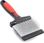Jeffers Pet Double Sided Grooming Slicker Brush for Dogs, Cats, Puppies - Flexible Head with Stainless Steel Pins - Detangler Tool for Mats, Loose Fur, Shedding - Home or Professional Use - Small - Image 15