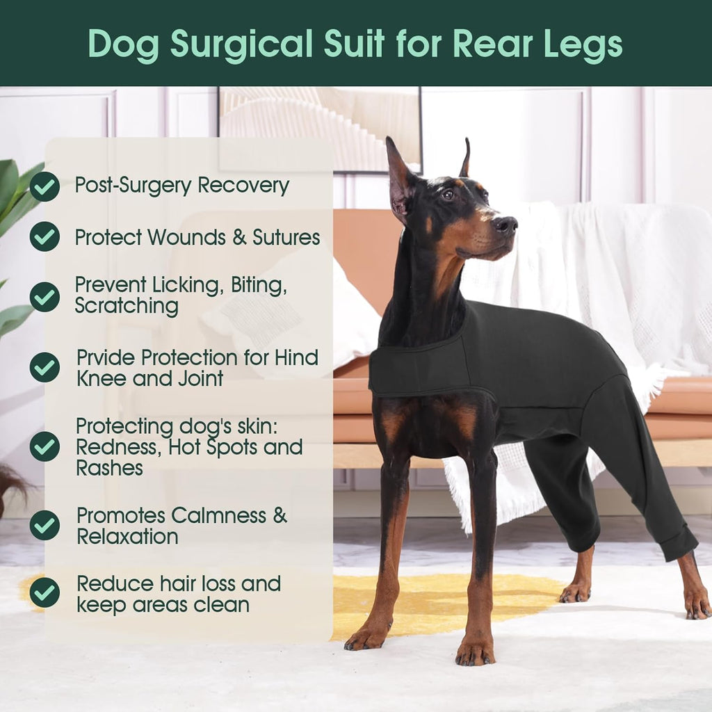 Kuoser professional pet recovery shirt black color
