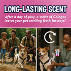 Premium imported dog deodorant spray for smelly pet coats