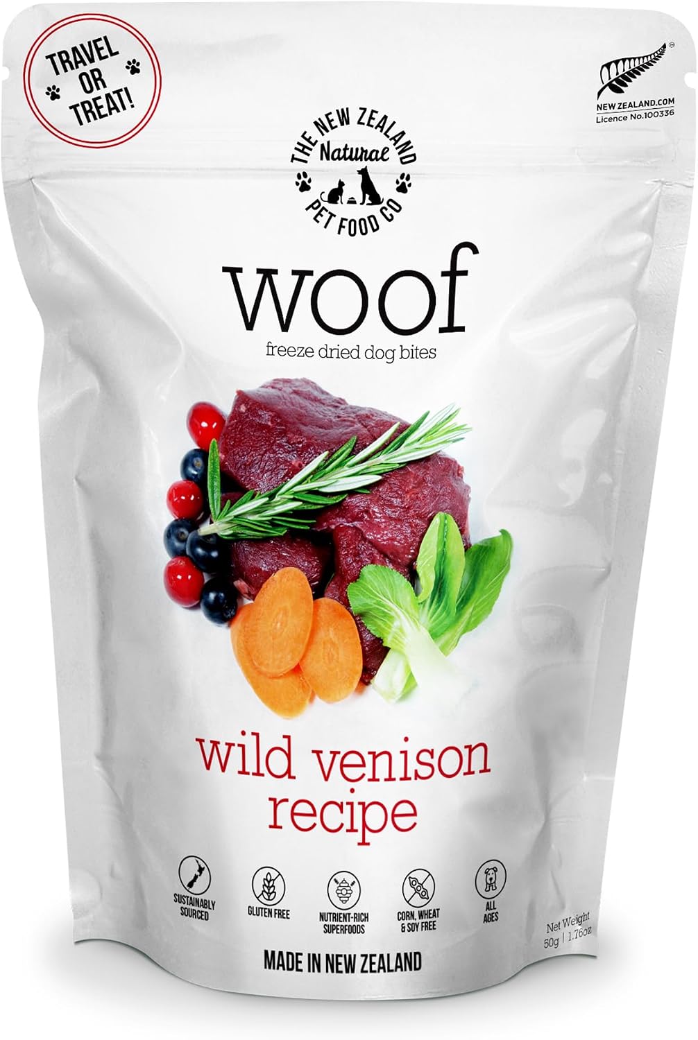 WOOF Wild Venison Freeze Dried Raw Dog Food, Mixer, or Topper, or Treat - High Protein, Natural, Limited Ingredient Recipe - 9.9 Ounce (Pack of 1) - Image 11