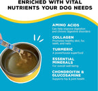 Anti inflammatory turmeric pet food topper individual sticks display