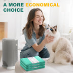 Heavy duty compatible cat litter pail liners demonstrating extra thickness and tear resistance.