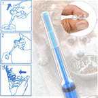 Nuanchu oral medication pusher for small animals demonstrating the double finger loops