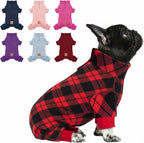 cyeollo Dog Pajamas Fleece Pjs Thermal Stretchable Dog Onesie Winter Jumpsuit for Small Dogs Warm Pet Cold Weather Coats, Navy M - Image 11