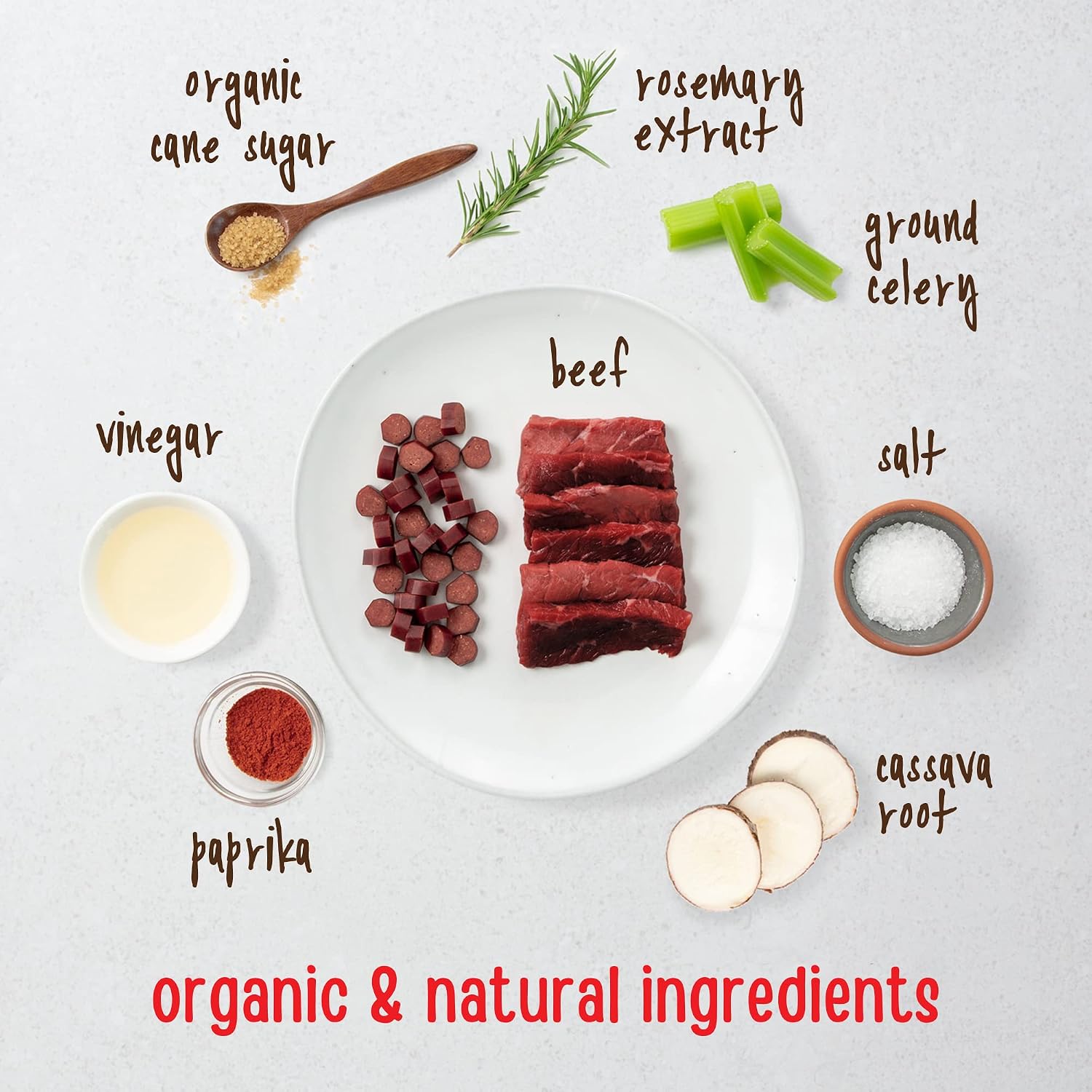 Glycerin free and grain free soft beef dog treats for training reward