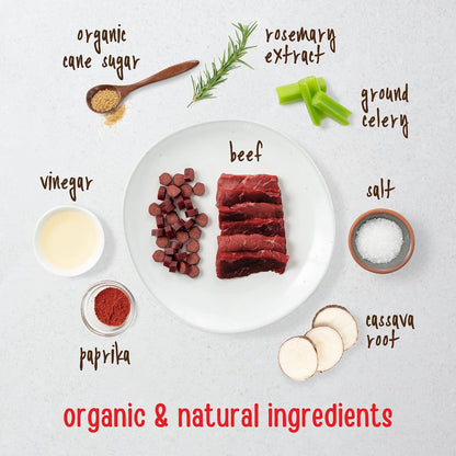 Glycerin free and grain free soft beef dog treats for training reward