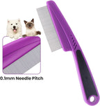 Ergonomic non-slip handle of Yumflan pet flea comb