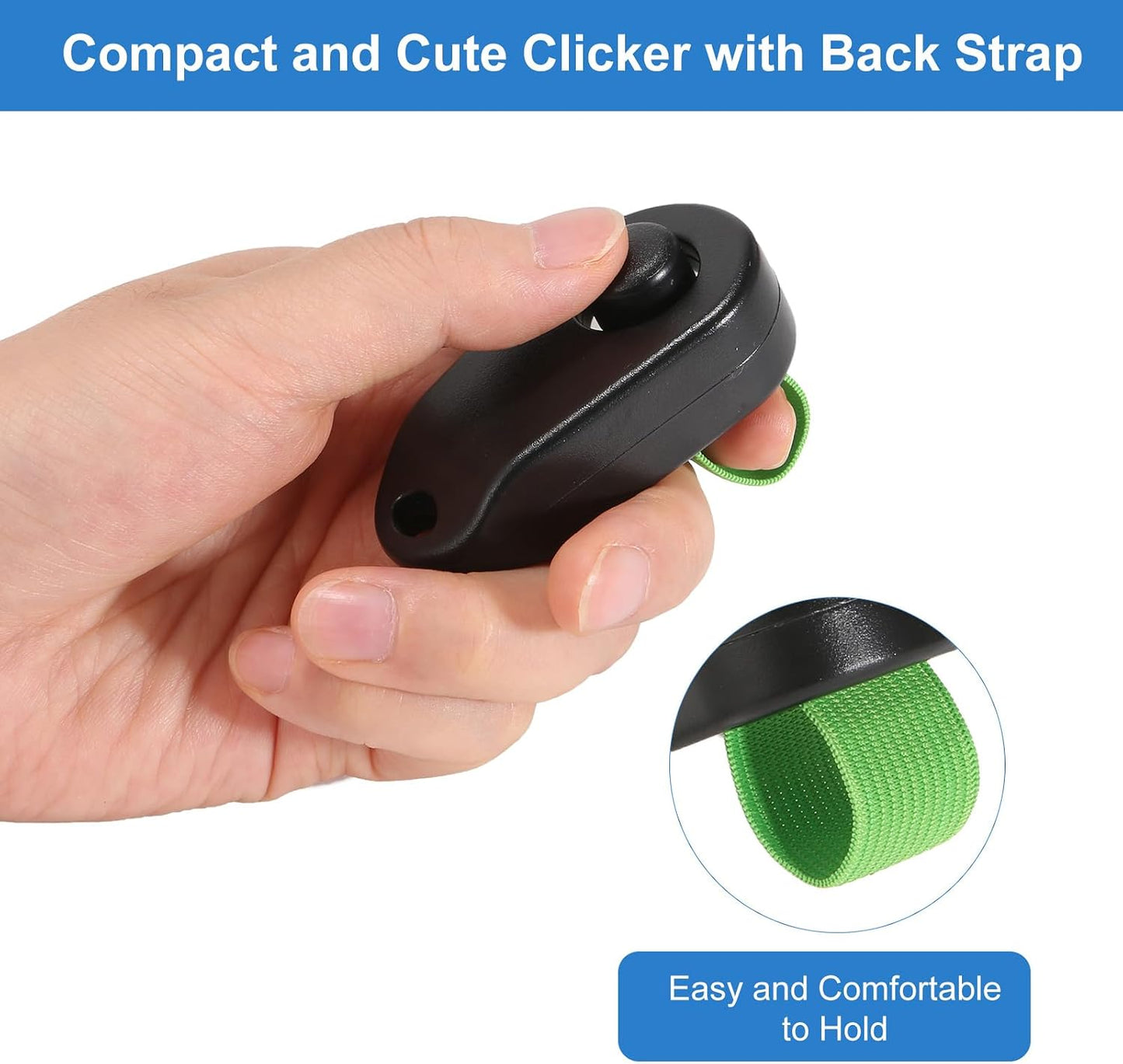 BARKIE lightweight pet clicker tool for obedience and trick training