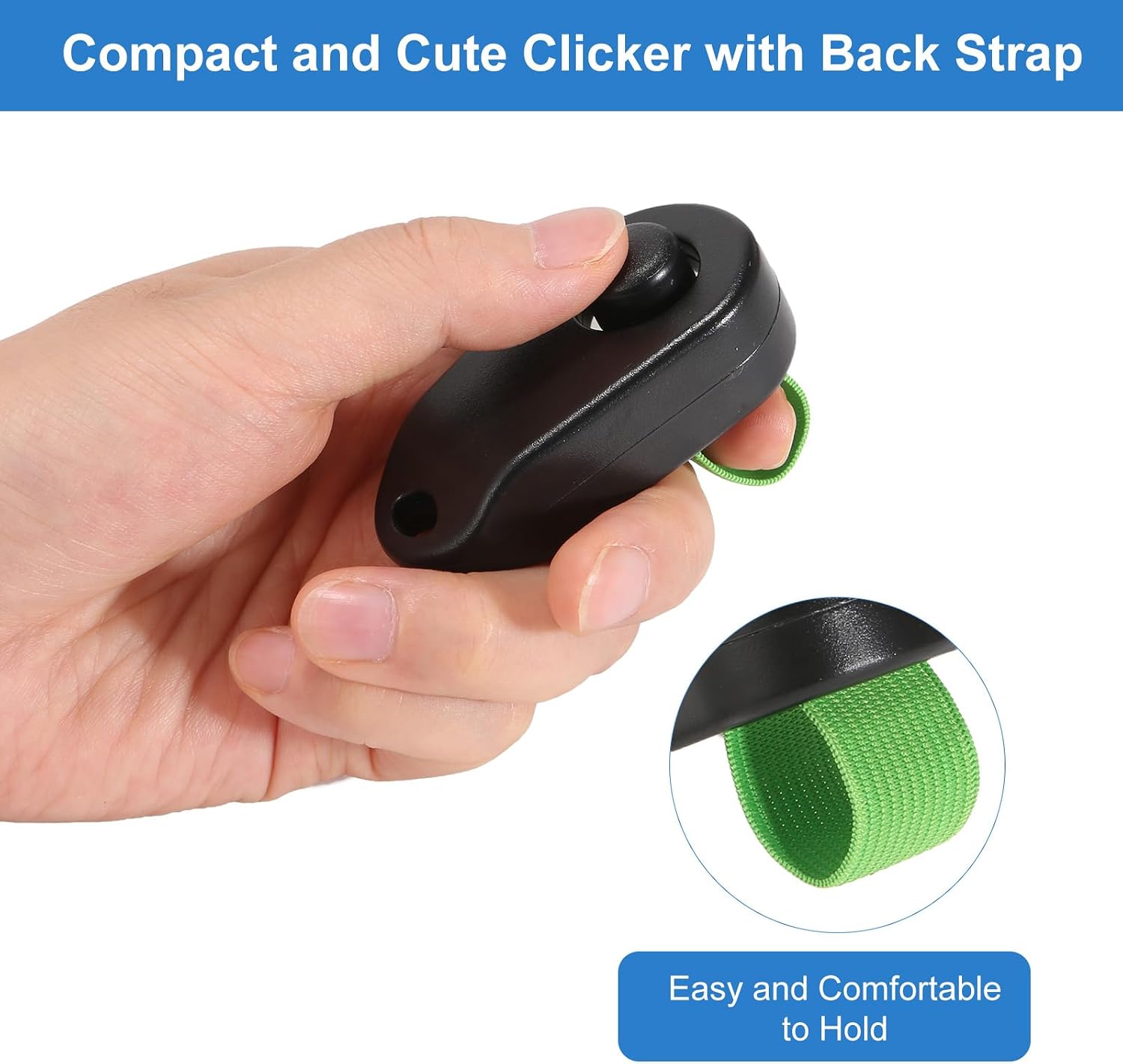 BARKIE lightweight pet clicker tool for obedience and trick training