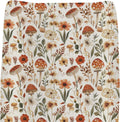 ZoUbqchY boho mushroom changing pad cover front view