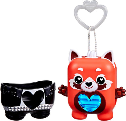 Nano-Mals Pamanda the Red Panda electronic pet front view showing light up heart meter