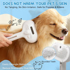 Siciry three in one pet spray comb close up of silicone bristles