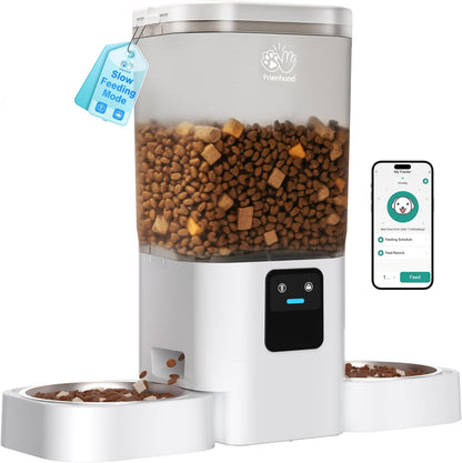 Frienhund Automatic Cat Feeder with 2K Camera: 5G WiFi Automatic Dog Feeder with Night Vision,Cat Food Dispenser with 7L Large Food Storage Container for Multiple Pet,Detachable for Easy Clean -29 Cup - Image 11