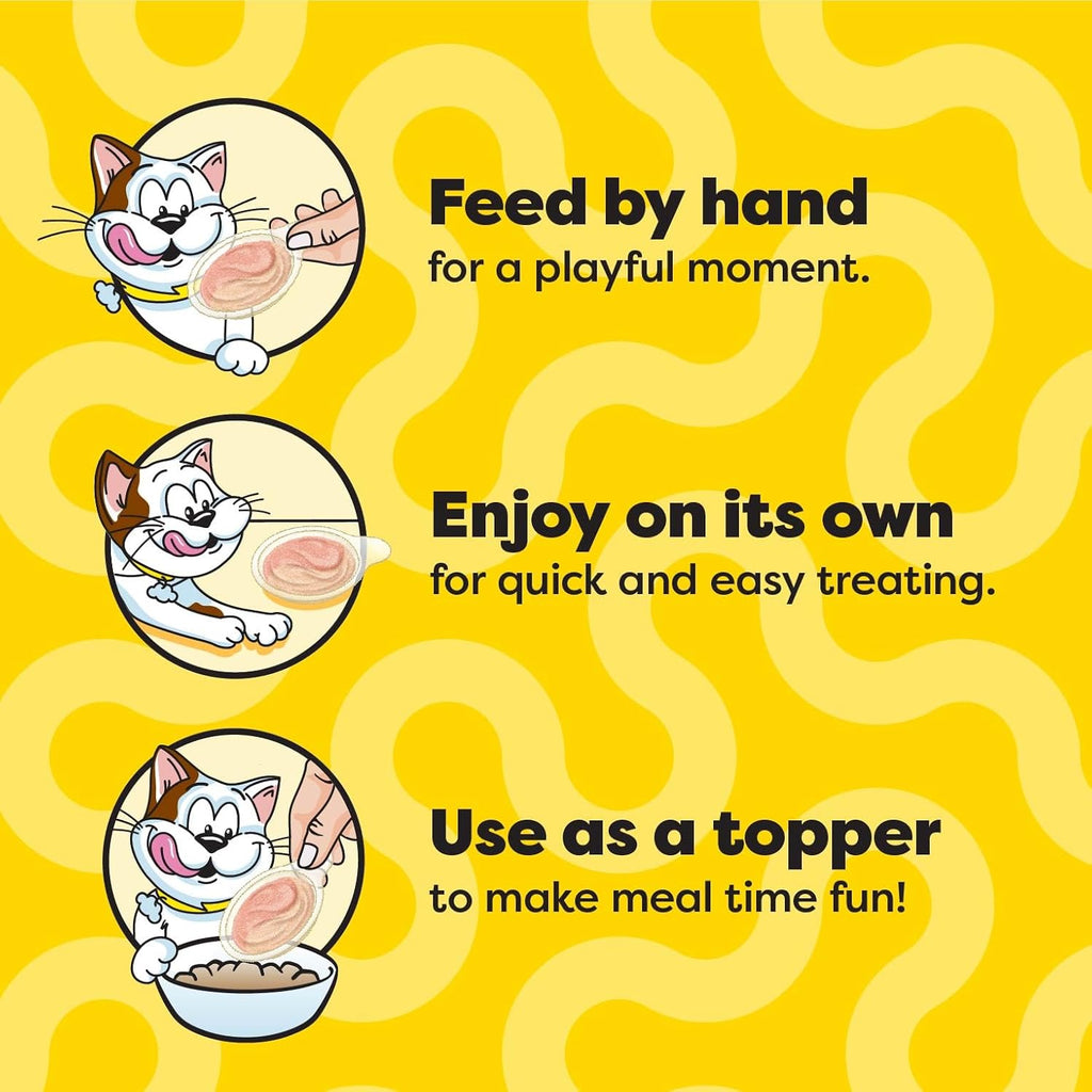 Close up view of the easy peel opening seal on a Temptations lickable spoon