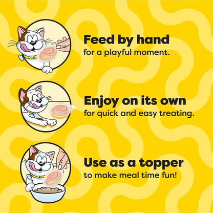 Close up view of the easy peel opening seal on a Temptations lickable spoon