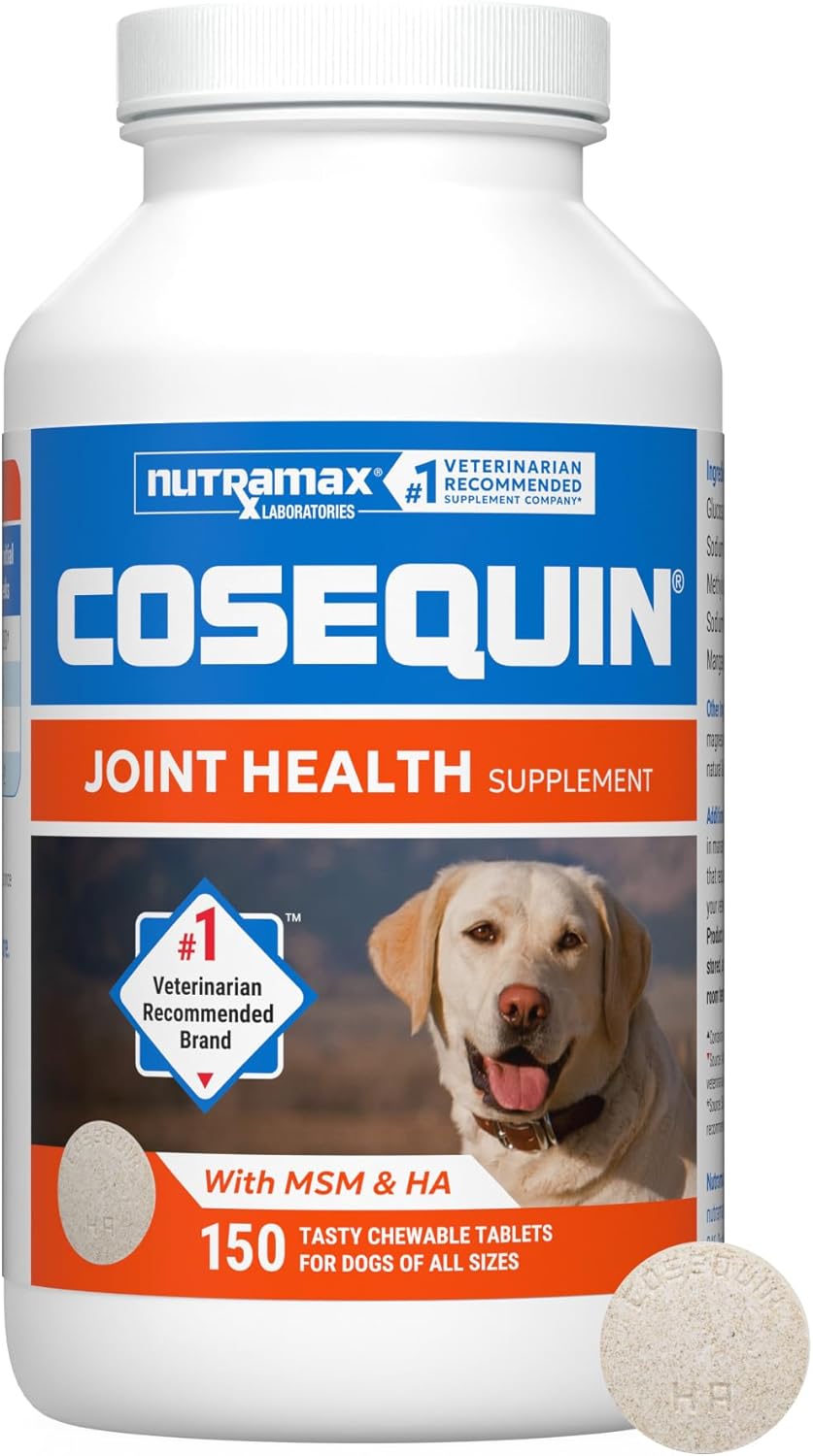 Nutramax Cosequin for Dogs Joint Health Supplement, Contains Glucosamine for Dogs, Plus Chondroitin and MSM, Supports Healthy Joints, For All Breeds and Sizes, Chewable Tablets, 132 Count - Image 9