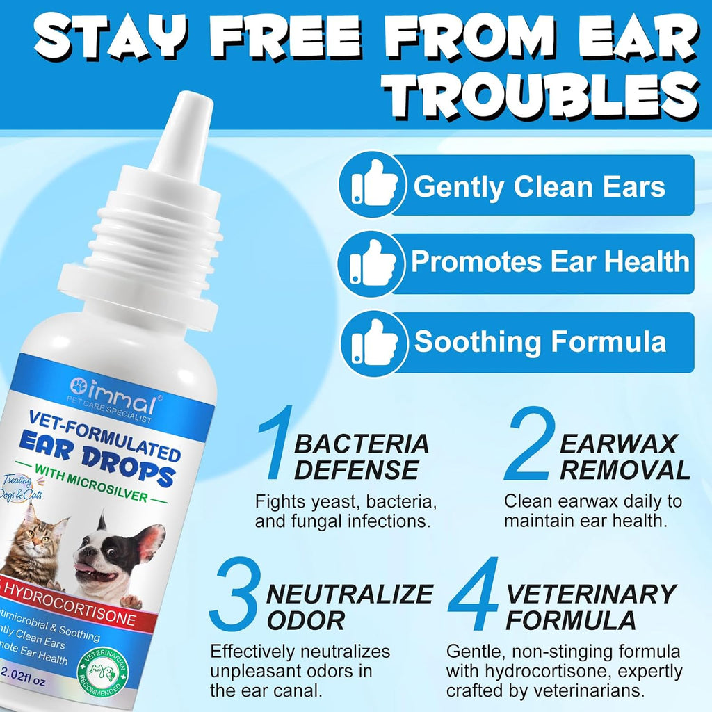 Nbtrektie ear mite relief for pets bottle with dropper cap