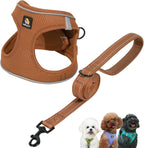 BELLA & PAL Step in Vest Harness for Small and Medium Dogs, No Pull Small Dog Harness with Leash Set, Comfortable Air Mesh Puppy Vest Harness with Reflective Strip (Lavender, XS) - Image 10