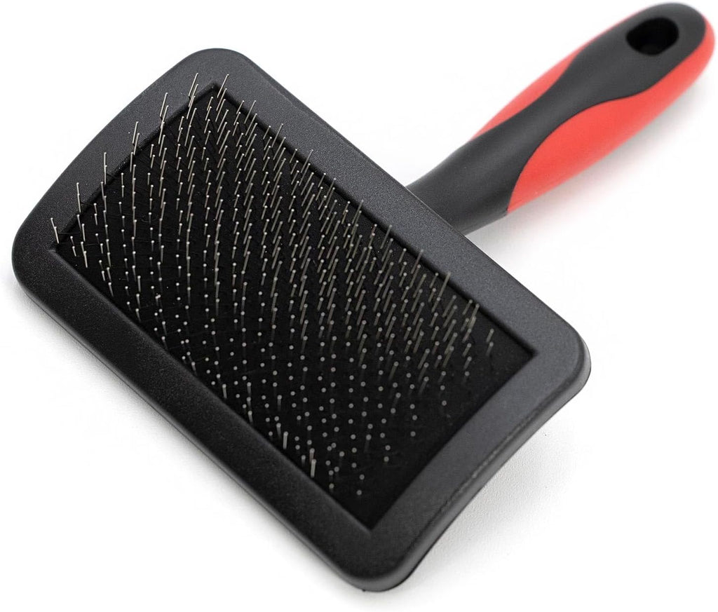 Jeffers Pet Double Sided Grooming Slicker Brush for Dogs, Cats, Puppies - Flexible Head with Stainless Steel Pins - Detangler Tool for Mats, Loose Fur, Shedding - Home or Professional Use - Small - Image 12