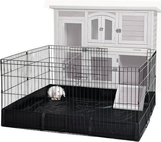 GUTINNEEN Rabbit Pet Playpen Bunny Run Extension Indoor Small Animal Pen (Playpen Only) - Image 1