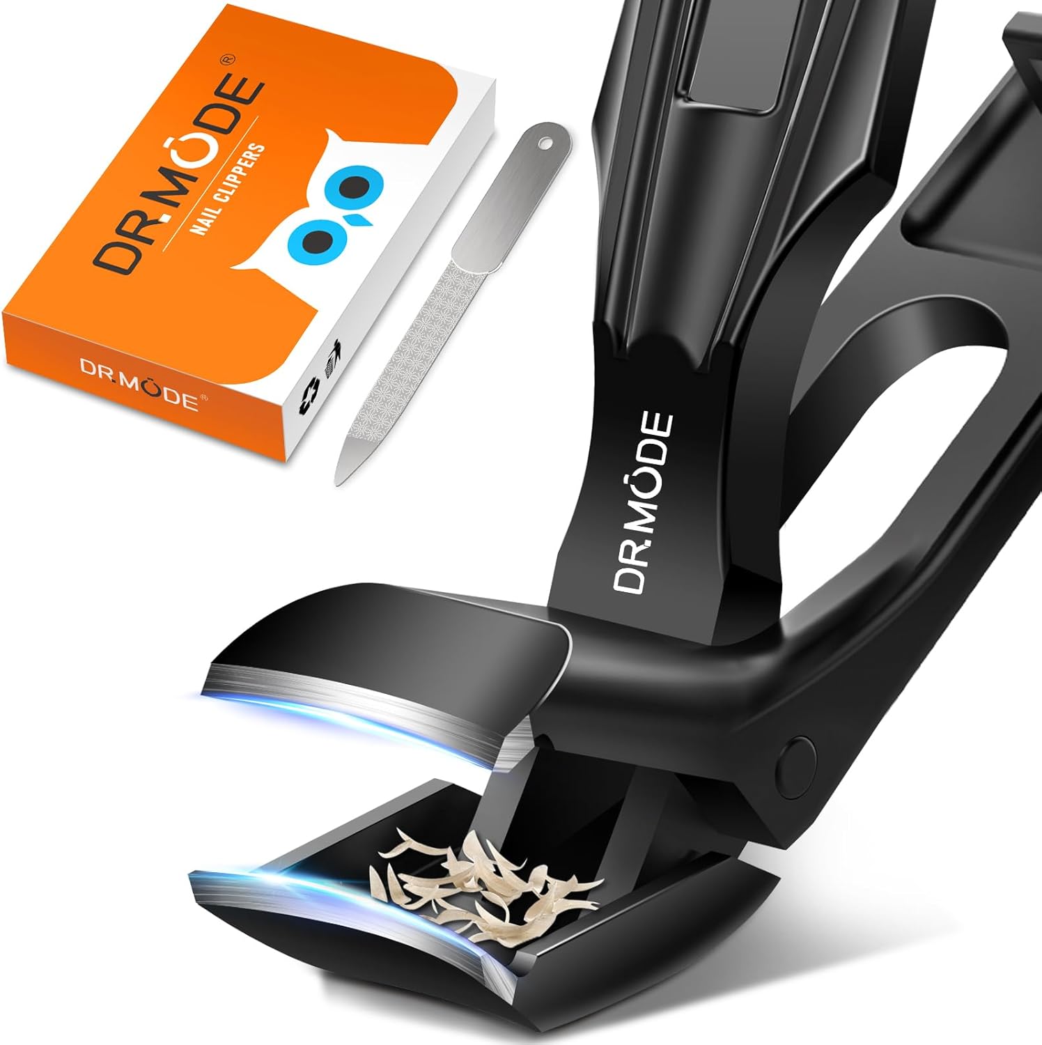 GJNL angled head toenail clippers for thick nails front view